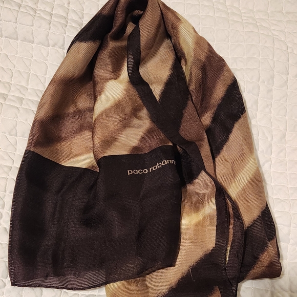 PACO RABANNE Paris 100% Silk Scarf SALE 💖